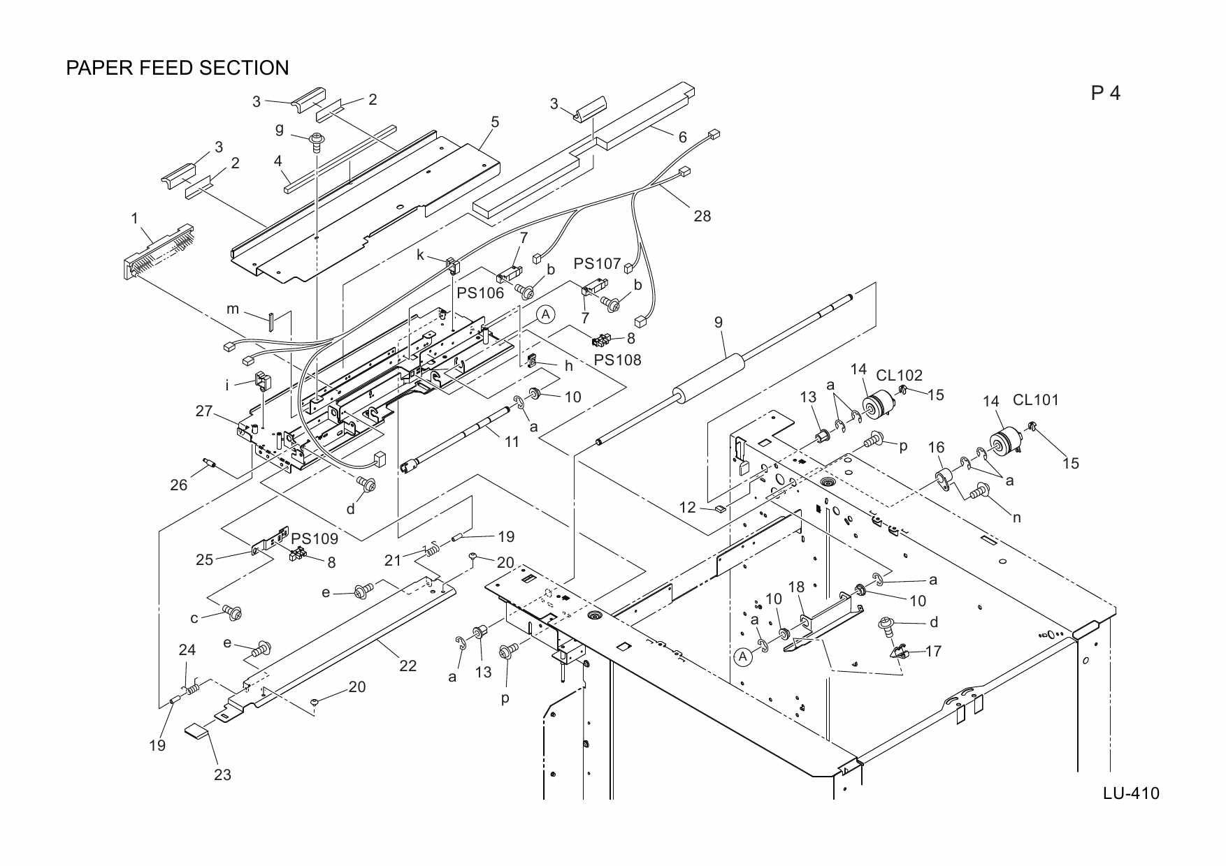 Konica-Minolta Options LU-410 A4F1 Parts Manual-4